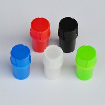 아크릴관 pvc배관자재다기능 2 in 1 플라스틱 핸드 크러셔 컨테이너 보관 스파이스 개 랜덤, 01 1pc color random