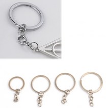 납작 키링 체인 금속키링 키고리 열쇠고리 액세사리, 사이즈, 30mm