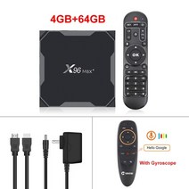 안드로이드 tv박스 ott 셋톱 박스 x96 max plus 4gb 64gb 32gb smart tv box android 9.0 amlogic s905x3 쿼드 코어 4k, 씨엔, 영국 플러그, x96 최대 4g64g g10