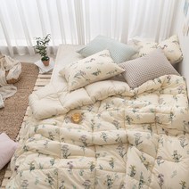 꽃무늬차렵이불 가벼운이불 순면 먼지없는 봄이불