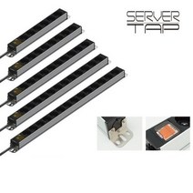 국산 서버탭 블랙 알루미늄 멀티탭 서버랙 2800W 6구 8구 10구 12구 14구 1.5M 2.5M 5M, 14구 5M (HDSVAL-145)