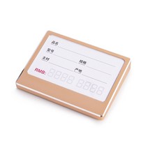 가격표시용라벨 알루미늄 합금 탁상용 카드 테이블 패 서명함 A스윙 핸드폰 매개변수판 생고반 사면 전시대 1967173802, 골드 120x120mm