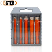 건식 코아 드릴 코어 BGTEC 5 개/상자 라운드 생크 진공 Brazed 다이아몬드 비트 화강암 대리석 타일 드라이 습식 드릴링 Dia6 6 8 10 12mm