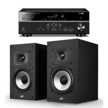 [없음] 야마하 RX-V385 + 폴크오디오 Monitor XT20 하이파이오디오, RXV385:티타늄 / Monitor XT20:블랙