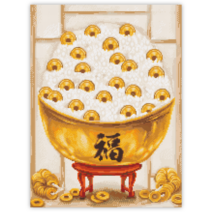 블링블링 DIY 캔버스형 보석십자수 60 x 45 cm, CV-087 (재물밥상), 1개