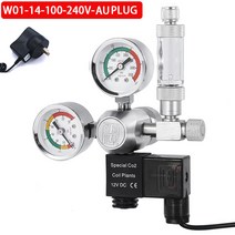 DIY 수족관 CO2 레귤레이터 솔레노이드 밸브 키트 확인 물고기 어항 감압 제어 시스템 반응기 발전기, [03] G5-8, [09] W01-14-100-240V-AU