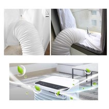 창문 에어컨 배기 호스 통풍 배관 칸막이 자바라 C, 여닫이문 타입 5m