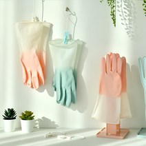 다용도 투톤장갑 L사이즈 PVC 주방용 욕실용, 핑크투톤(L)