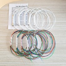 fdf 10 개/몫 0.9mm 스틸 튜브 광섬유 PLC 분배기 1x2 1x4 1x8 1x16 커넥터 없음 미니 1*8 Fbt 커플러, 1x2 with Color