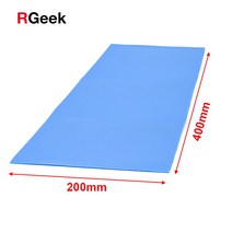RGEEK 6.0 W/mK G C 방열판 냉각 전도성 실리콘 패드 100mm 1mm 열 개스킷 호환, [02] Size 200x400mm, [06] thickness 5mm
