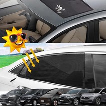미니벤 차박 모기장 풀세트 캠핑 방충망 햇빛가리개 카니발 스타렉스 스타리아 오딧세이 시에나 V클래스 00362, 2번 세트 썬루프 유