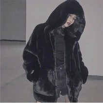 플리스 털 후리스 바람막이 후드집업 남자 뽀글이 자켓 양털 후리스 빅사이즈 퀼트 두꺼운 모피 코트 여성 가 과 겨울 양고기 플러시 모조 밍크 렉스 토끼 모피 코트 여성