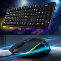 녹스 유선 RGB 게이밍 마우스+단패드, NX-M1+VALKAN