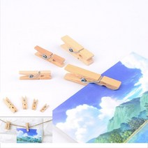 미니 나무집게 폴라로이드꾸미기 사진걸이 즉석 사진 홀더, 2.5cm