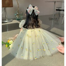아짱 키즈여아 여름신상원피스 공주원피스 화동드레스 레이스원피스 자수원피스