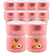 동서 식품 리치스 카페 파우더 아이스티 피치 550g 스무디 홈카페 에이드, 10개