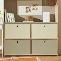 한샘 샘 폴리 수납바스켓 모음, 1개, 09.샘폴리바스켓(와이드)크림