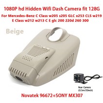 사이드 백 미러 카메라 전방 후방 카메라 차량용카메라HD 자동차 비디오 레코더 Wifi DVR 대시 캠 메르세데, 04 DVR Two Lenses_02 32G
