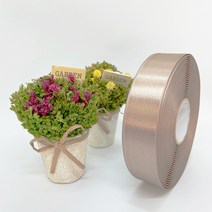 포장 리본 끈 제이제이리본 고밀도주자 20mm 25mm 76컬러 (길이 45M) 공단리본, 모카