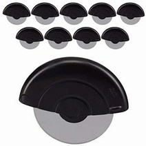 빵 케이크 피자 커터 칼 빵 케이크 피자 커터 칼 Relaxdays 블랙 피자 커터 프리미엄 스테인레스 스틸 가스트로 휠 피자 나이프 라운드, 10 개들이 팩