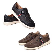 스파이크리스 다이얼 HY-743 소가죽 실내용 필드용 남성골프화