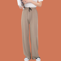 다리길어보이는 와이드 슬랙스 출근 밴딩 편한 바지 여름 세미 정장 슬렉스