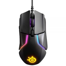 SteelSeries 라이벌 600 게이밍 마우스 12000 CPI 트루무브3플러스 듀얼 옵티컬 센서 0.5 리프트 거리 웨이트 시스템 RGB 조명, Wired