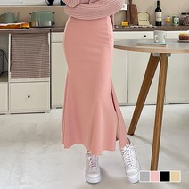 쉐얼유 여성 솔라 밴딩 머메이드 롱스커트