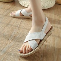 여자 여름 비치 저렴 샌들 캐주얼 짚신 샌달 스타일 원피스샌들캐쥬얼샌들 mg151ea