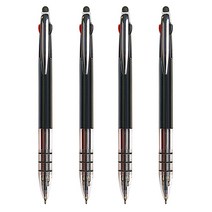 [마치] 3링 UV 코팅 니들 3색터치펜, 10개입, 블랙