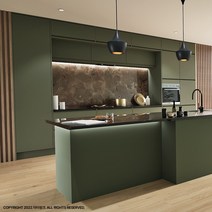 닥터씽크 릴러블키친7 올리브그린 디귿자형 4.5M 이하