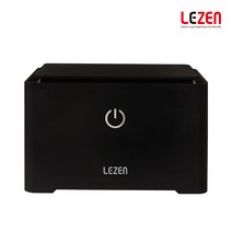 르젠 초음파 세척기 원터치 안경 세정기 (세균 제거) 쥬얼리 시계 2단계 조절 LZWS-W01 i, 1개, 블랙(검정)