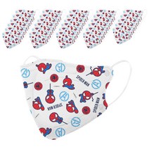 스파이더맨 변신 마스크 새부리형 아동용, 화이트, 6개, 5개입