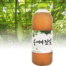 유기농설탕과 국내산 무농약 수세미진액 1L 수세미즙, 1개, 상세페이지 참조