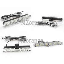 굴삭기 지게차 경광등 경고등 차량용 124LED 스트로보 스코프 라이트 fso 깜박임 소방관 조명 Led 경찰 자동 플래시 스트로브 자동차 트럭 비상 사태, 4 led+Red and Blue