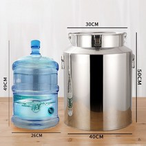 대용량 발효통 스테인리스 용기 효소통, C.64L 직경 40 높이 50cm