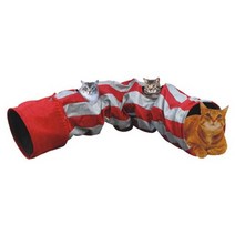 73 빵빵야 / 펫라이프 2구 바스락터널 레드 터널/주머니, 단일 수량