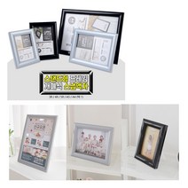 [풀리줄리] 탁상 책상 테이블 전시용 스탠드 스냅 액자 프레임 원터치 열고 닫는 개폐식 액자 투명 PVC 커, 10 / 옵션_은색-A4