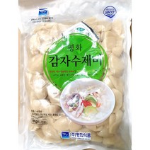 감자수제비(평화 1K) 3개 간식 즉석요리 즉석밥 가공식품 즉석국 간편식사 수입과자 조리식품 수제빗 수제비, 1