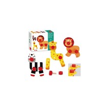 L61 i06 (구알라)야생동물 나사놀이 퍼즐제작/공룡인형/블럭아이/아기거울/동방/로보타임/스크래치그림/퍼즐액자/백호/원목교구, 단일 퍼즐/블럭 조각 수