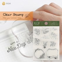 클리어 스탬프 빈티지 플라워, 상세 설명 참조