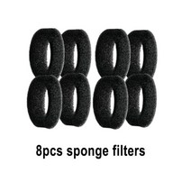 고양이 물분수 고양이 물 분수에 대한 교체 필터 스테인레스 스틸 디스펜서 피더 애완 동물 활성 탄소, [01] 8pcs sponge filter