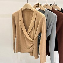 FLAPPER(플래퍼) FLAPPER 라펠셔링랩니트FB3SKN018C