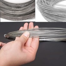 와이어로프새로운 스테인레스 스틸 와이어 0.02-3.0mm 구슬 로프 코드 낚시 스레드 문자열 DIY 목걸이 팔찌, 04 0.06mm_02 10M