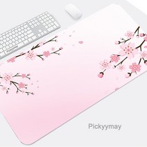 마우스 손목쿠션 손목받침대 손목보호대블랙 마우스 패드 벚꽃 데스크 매트 핑크 사쿠라 쿠션 키보드 컴퓨, 07 7_08 400x700x2mm