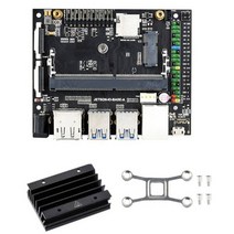 로봇팔 도프봇 인공지능 jetson nano 4gb 개발자 키트 ai 인공 지능 개발 보드(방열판 프로그래밍 로봇 학습 포함), 검은색