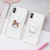 LG Q92 (Q920) 룰루랄라강아지 투명 젤리 케이스 VG