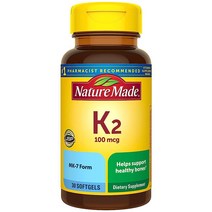 네이처메이드 비타민 K2 100mcg 30 소프트젤, 2882, 2882, 30개