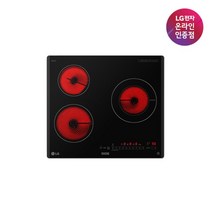 [LG전자] DIOS(디오스) 전기레인지 하이라이트 3구 빌트인 [블랙/BER3G1]