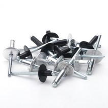 팝너트건 너트 리벳건 어뎁터 20-40pcs 알루미늄 대형 플랜지 팝 오픈 중공 블라인드 리벳 대형 캡 리프 볼, 06 16mm_05 30Pcs (M4 Black)